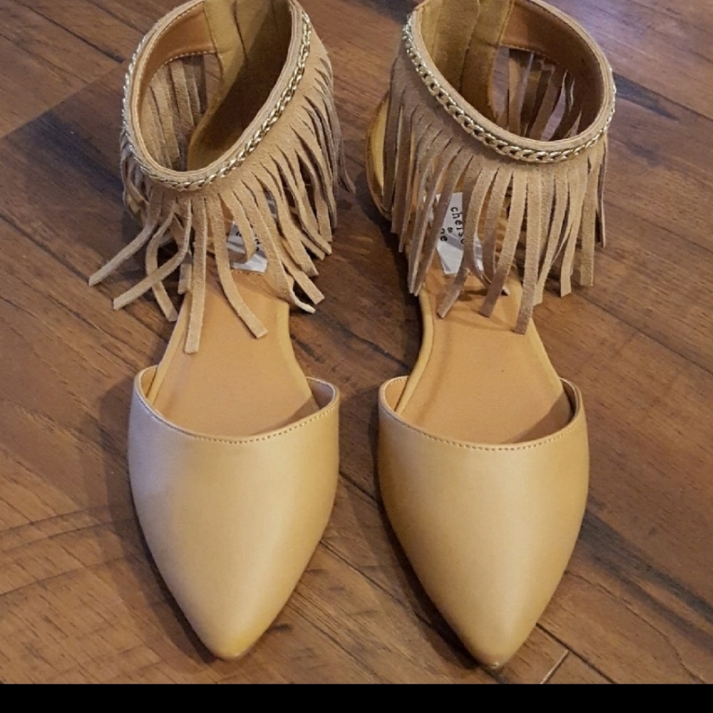 Chelsea & Zoe Women's Fringe Espadilla Size 7.5 - Picture 2 of 5